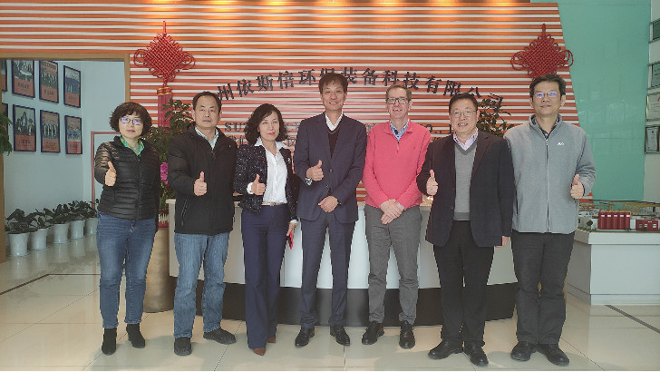 苏州外企协会领导和友达光电郭总一行莅临lehu乐虎国际环保参观指导